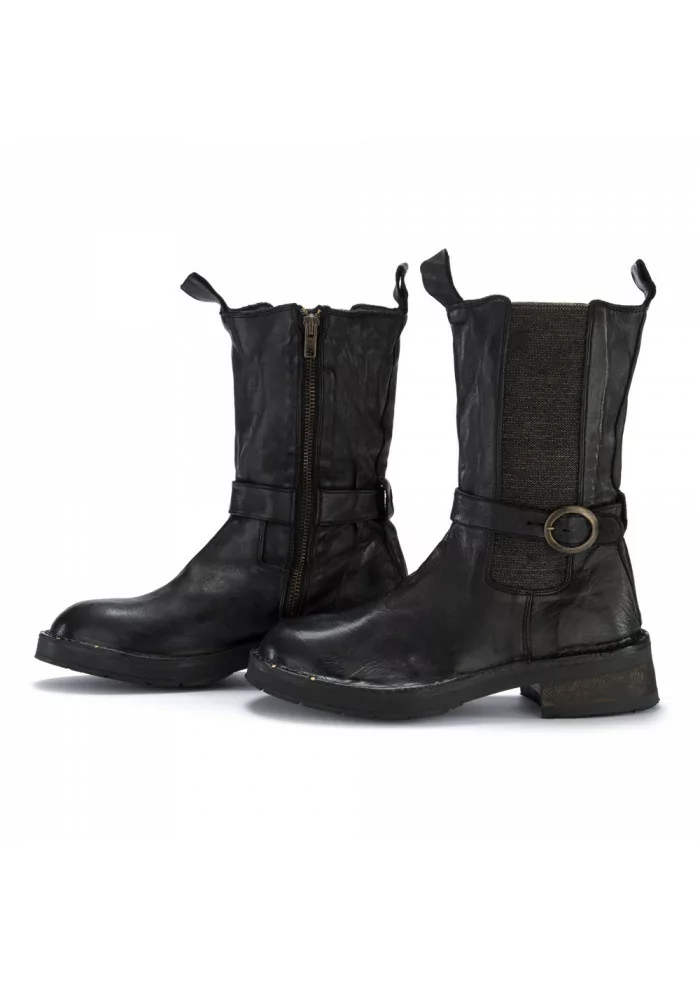 womens boots manufatto toscano vinci bufalo black