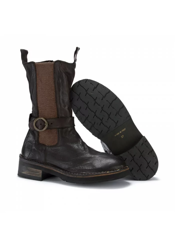 womens boots manufatto toscano vinci bufalo brown