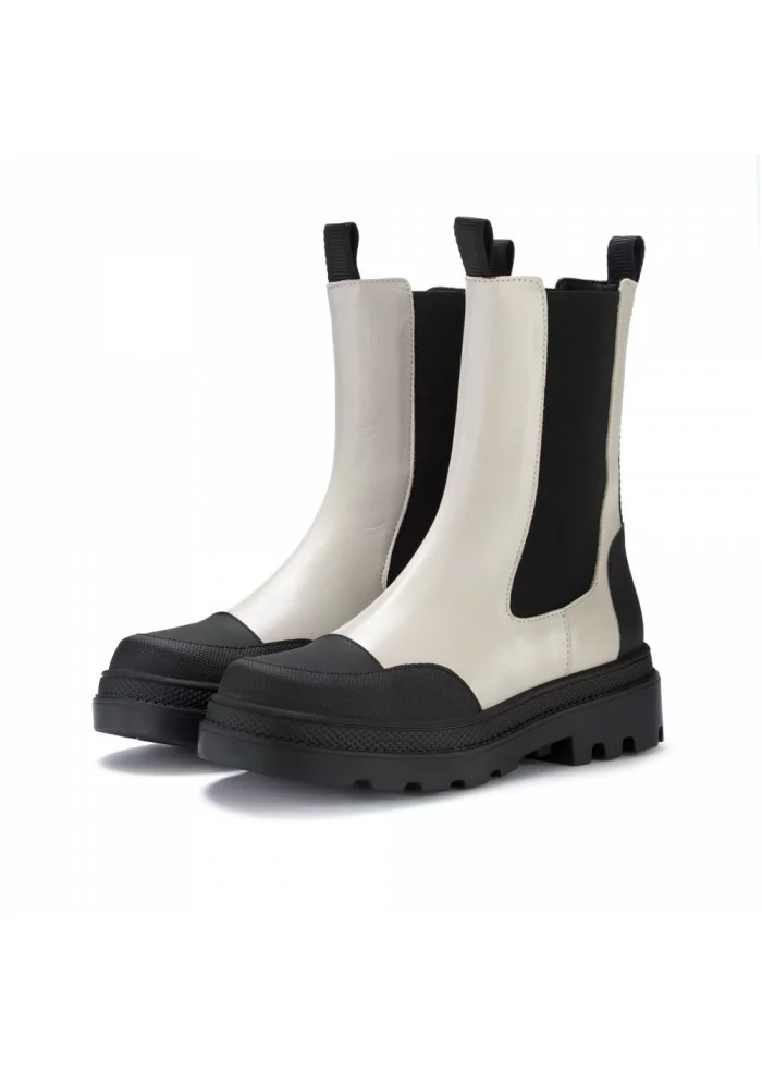 women's chelsea boots sofia len ghiaccio beige black