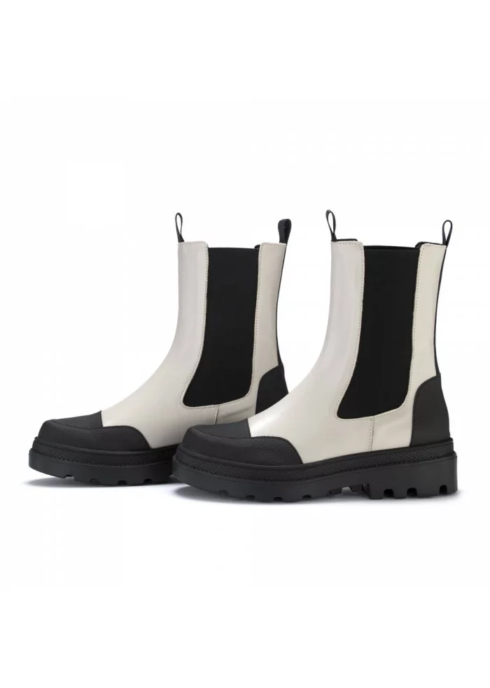 women's chelsea boots sofia len ghiaccio beige black
