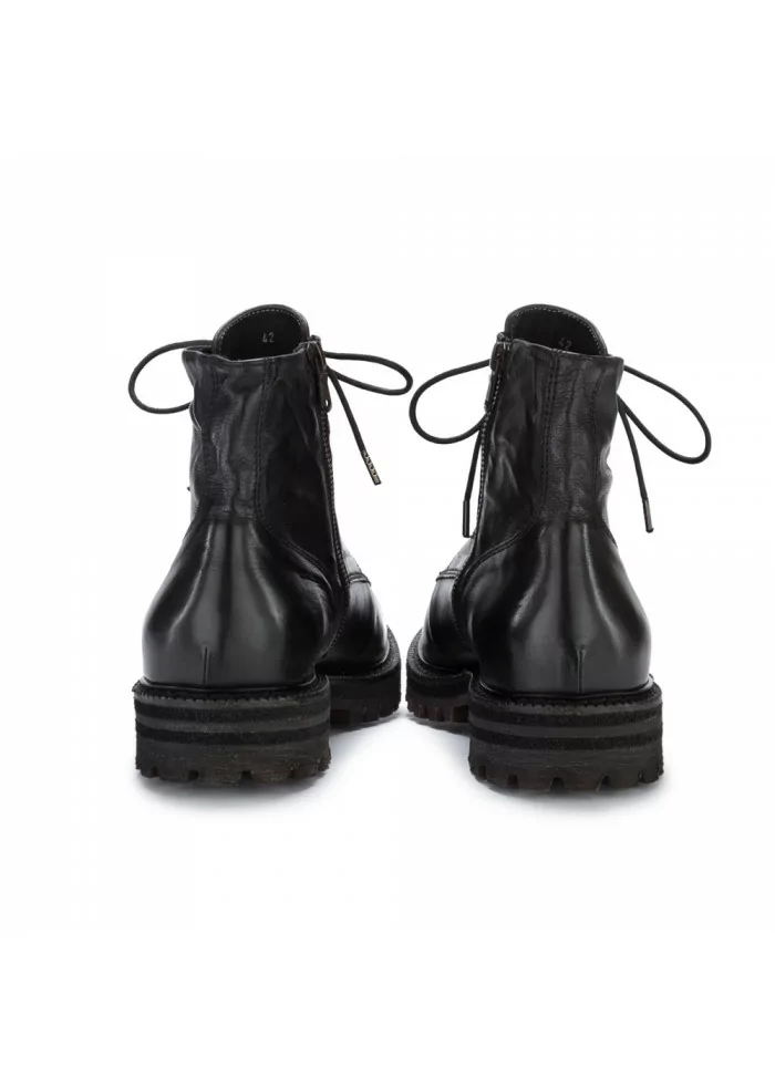 mens lace up boots manto phantom black