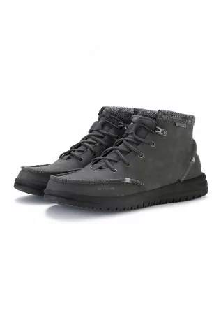 mens lace up ankle boots hey dude bradley grey