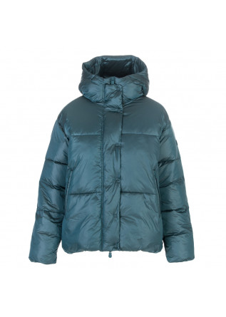 teal padded jacket