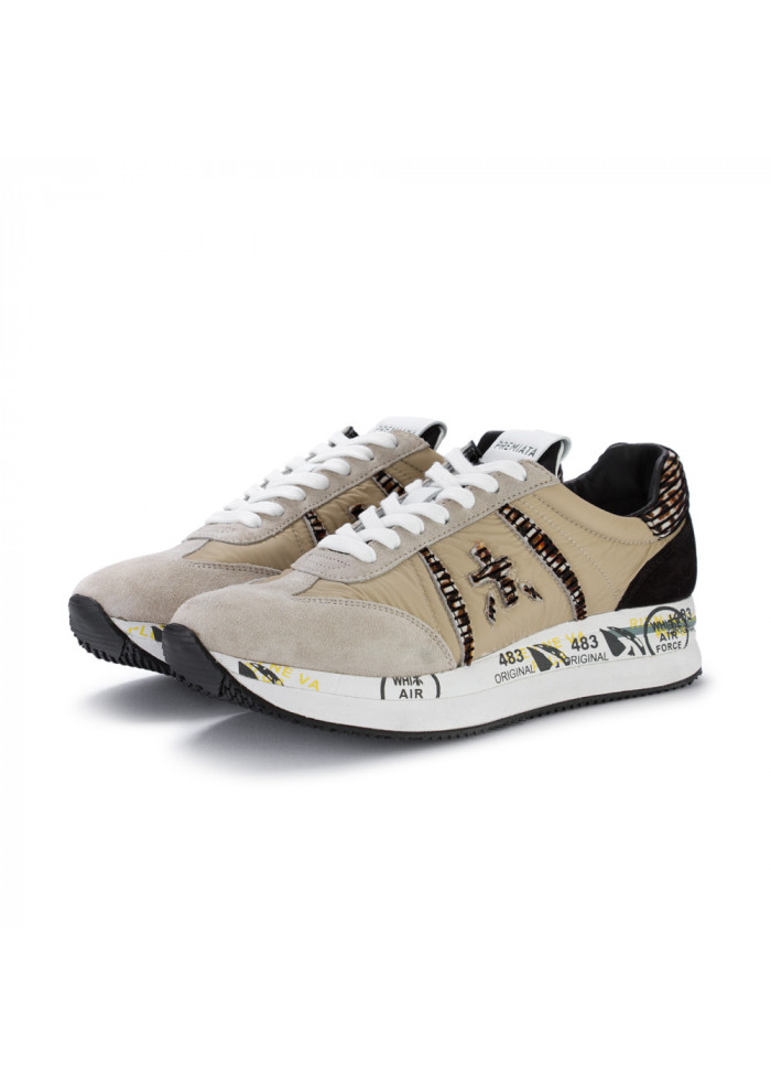 Women's Sneakers Premiata | Conny 5332 Beige Black | Derna.it