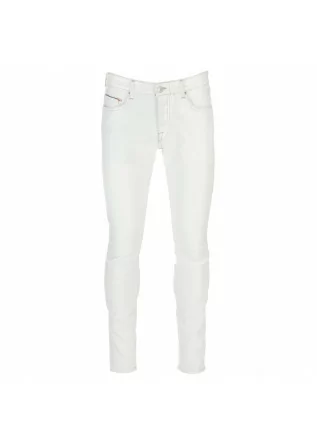 jeans uomo care label denver bianco