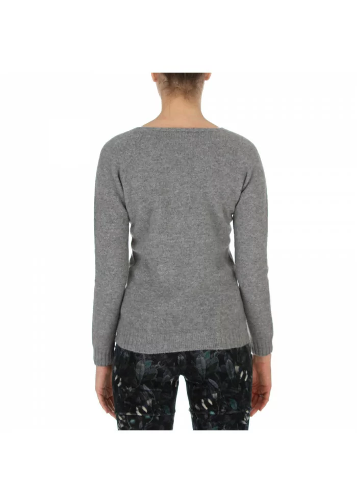 womens sweater riviera cashmere barchetta grey