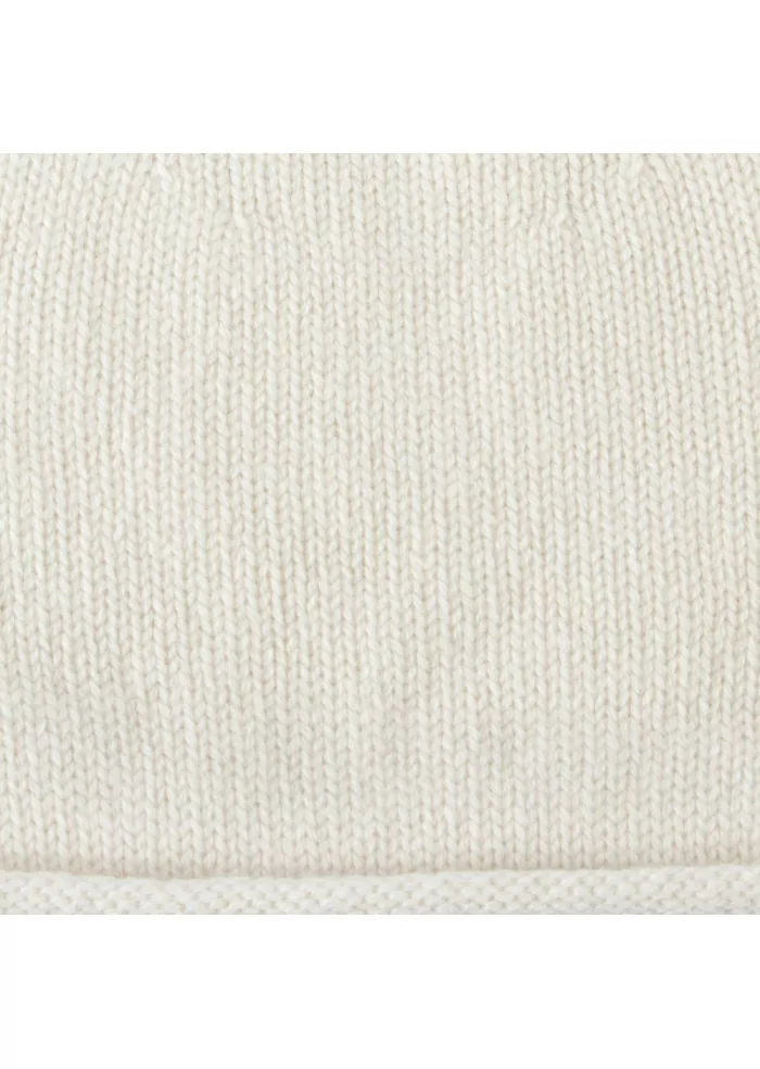 unisex beanie riviera cashmere cupola white