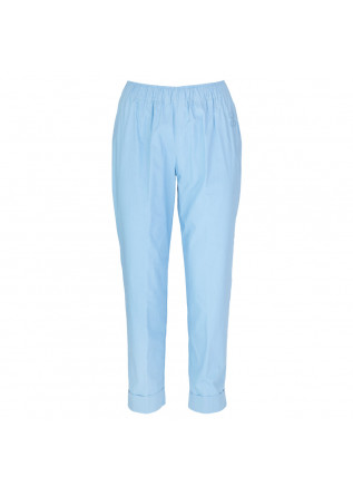 pantaloni donna semicouture azzurro