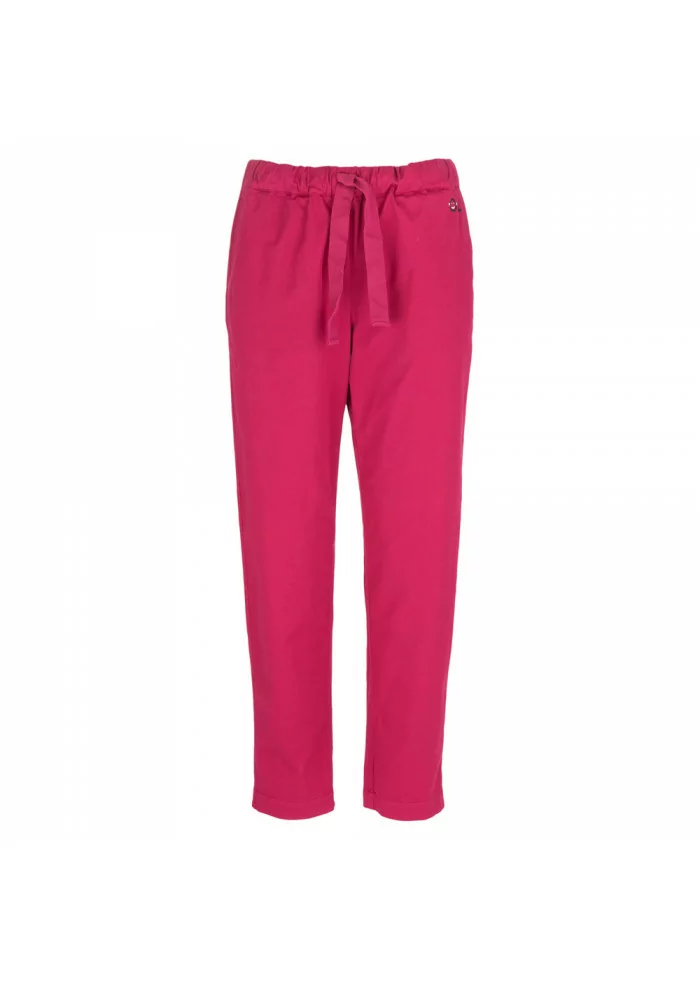 pantaloni donna semicouture rosa fucsia