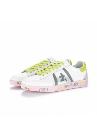 sneakers donna premiata andyd bianco verde rosa