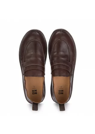 MOMA | FLAT SHOES LOAFER LINED IN LEATHER TOSCANO BROWN