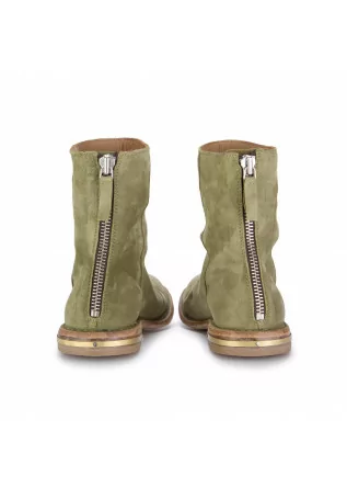 MOMA | ANKLE BOOTS WITH ZIP OLIVER WATER GREEN