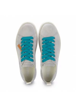 PANCHIC | SNEAKERS SUEDE ACQUA GREEN LACES GREY