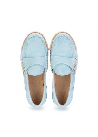 WOMEN'S LOAFERS BNG REAL SHOES | "LA PENNY" LIGHT BLUE