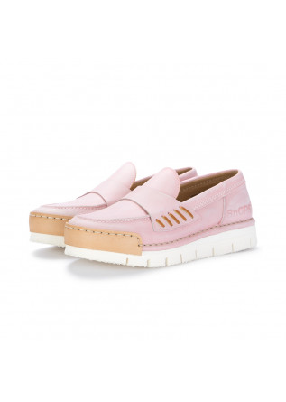 womens loafers bng real shoes la penny pink