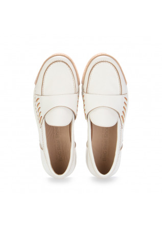 WOMEN'S LOAFERS BNG REAL SHOES | "LA PENNY" WHITE