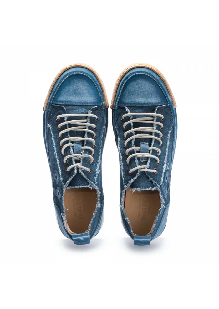 herrensneakers bng real shoes la jeans canvas blau