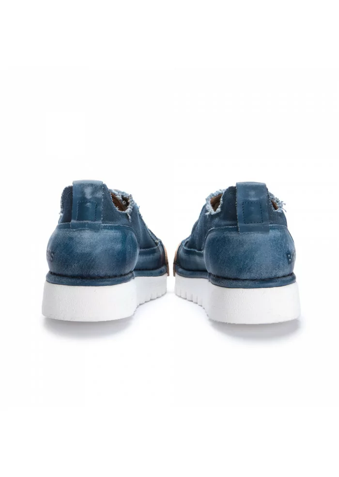 sneakers uomo bng real shoes la jeans canvas blu
