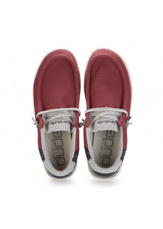 MEN'S FLAT SHOES HEY DUDE SHOES | WALLY HAWK RED