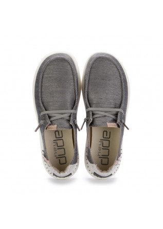 WOMEN'S FLAT SHOES HEY DUDE SHOES | WENDY RISE GRAY