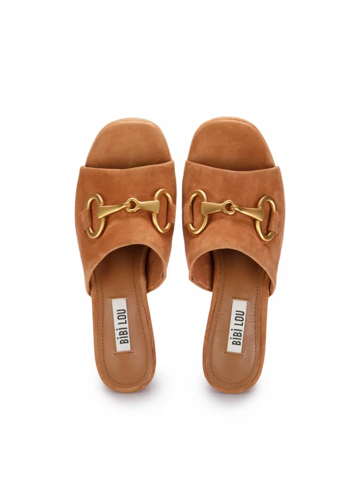womens heel sandals bibi lou terracotta brown