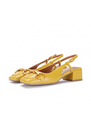 womens heel sandals bibi lou slingback yellow