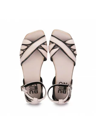 WOMEN'S SANDALS BUENO | WU1809 PINK BLACK LEATHER