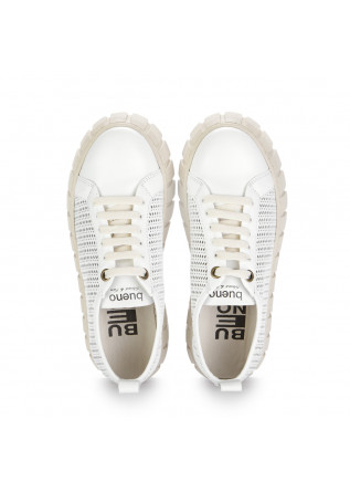 WOMEN'S SNEAKERS BUENO | WU6900 WHITE PERFORATED LEATHER
