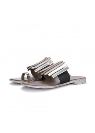 womens toe loop sandals bueno grey beige white
