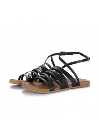 womens sandals bueno leather strips black