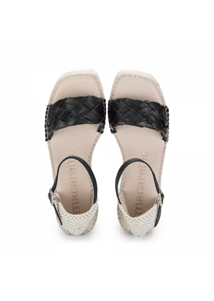 womens wedge sandals macarena filipa black