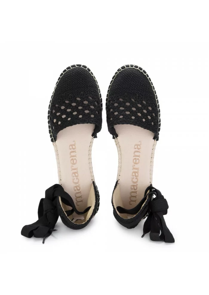 womens wedge sandals macarena java black
