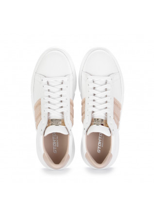 WOMEN'S SNEAKERS STOKTON | 758-D WHITE LINED LEATHER