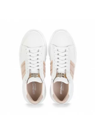 STOKTON | SNEAKERS WHITE LINED LEATHER