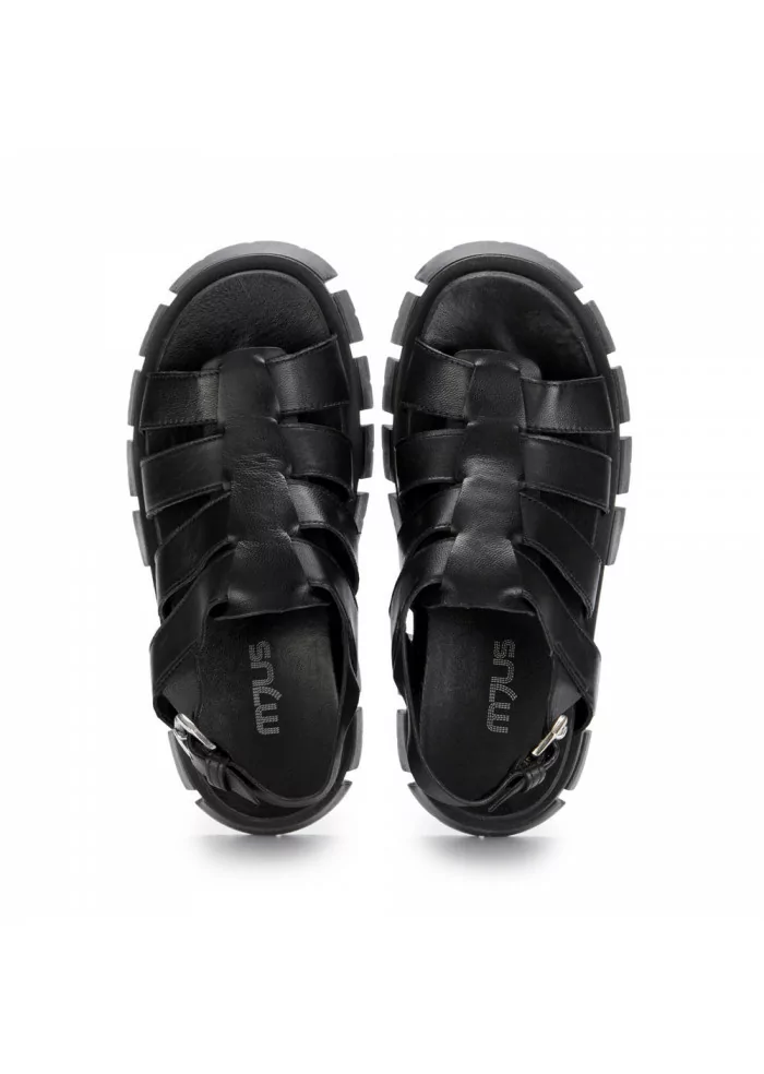 womens platform sandals mjus black