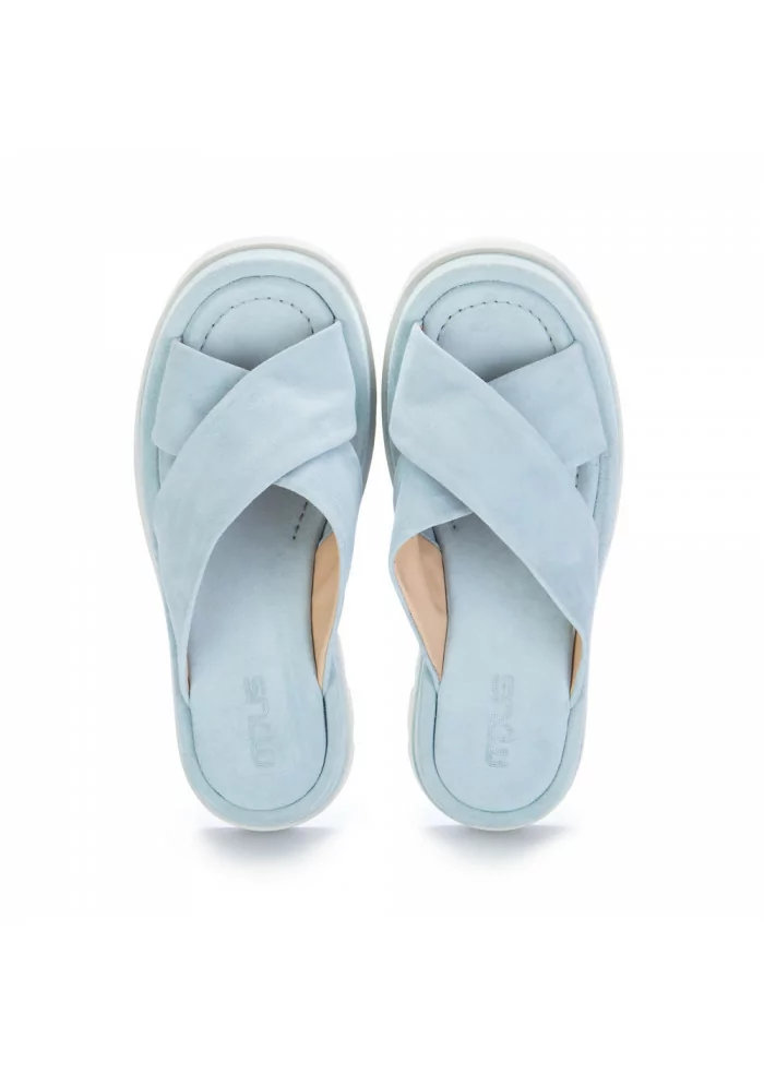 womens sandals mjus light blue suede