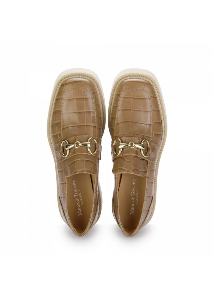 womens flat shoes manovie toscane follonica brown