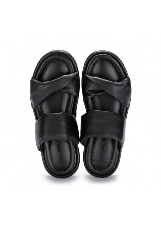 WOMEN'S SANDALS 181 | AUMI NAPPA BLACK MADE IN ITALY