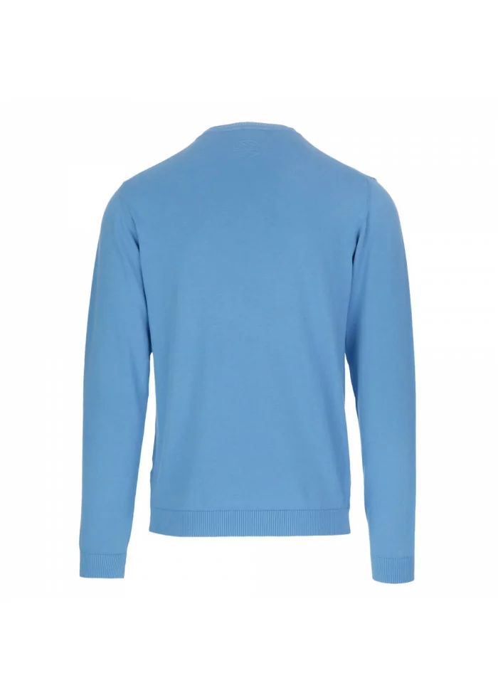 mens sweater wool and co light blue cotton