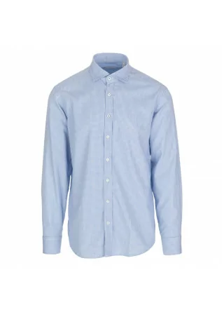 camicia uomo bastoncino blu bianco