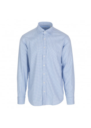 mens shirt bastoncino blue white