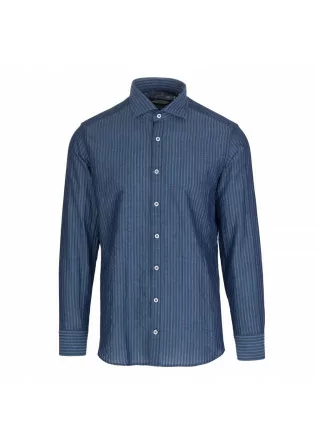 mens shirt bastoncino blue stripes