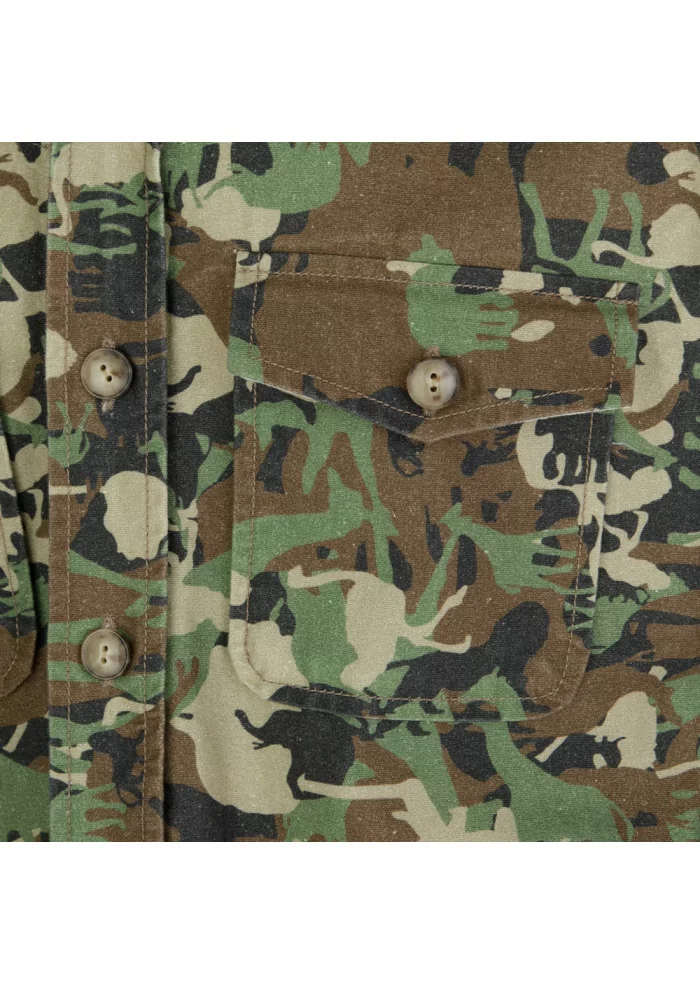 giacca uomo tintoria mattei 954 verde camouflage