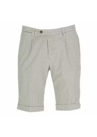 mens shorts briglia beige blue stripes