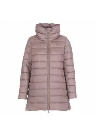 womens puffer jacket save the duck lydia pink