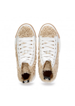 BNG REAL SHOES | HIGH SNEAKERS ECO-FUR "LA DOLLY" WHITE