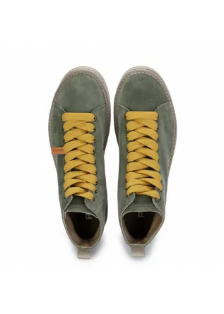 PANCHIC | ANKLE BOOTS IN SUEDE YELLOW GREEN