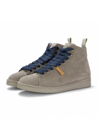mens lace up ankle boots panchic grey
