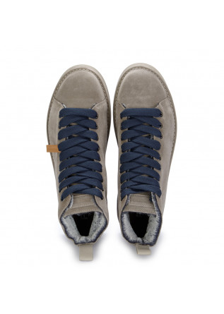 PANCHIC | ANKLE BOOTS SUEDE BLUE LACES GREY