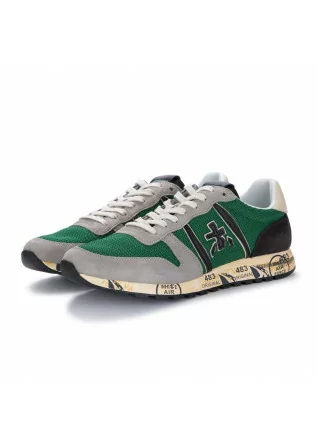 mens sneakers premiata eric green grey